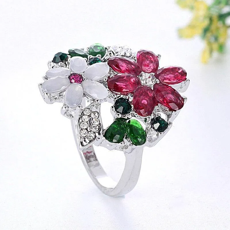 Fashion Flowers Promise Ring