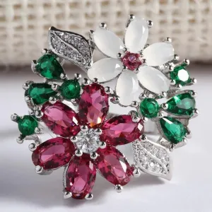Fashion Flowers Promise Ring