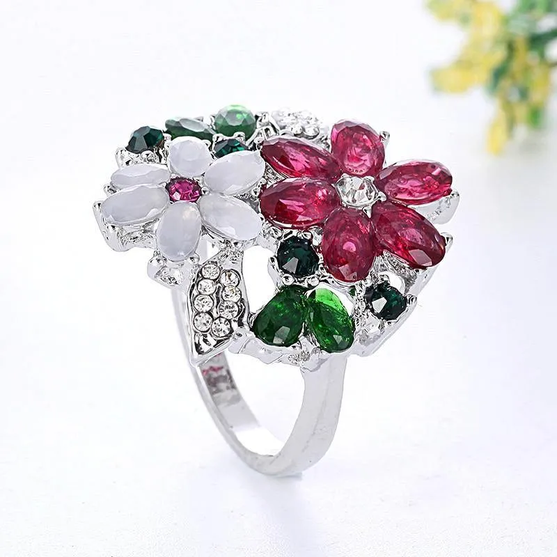 Fashion Flowers Promise Ring