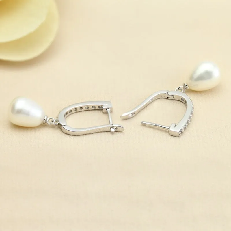 Fashion Real Natural Freshwater Pearl Jewelry Earrings