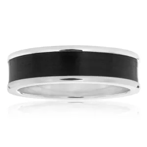 Flawless Cut 9ct White Gold & Zirconium Ring