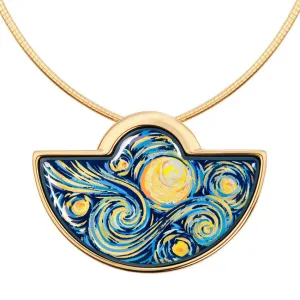 Freywille Van Gogh Starry Night Arc Pendant