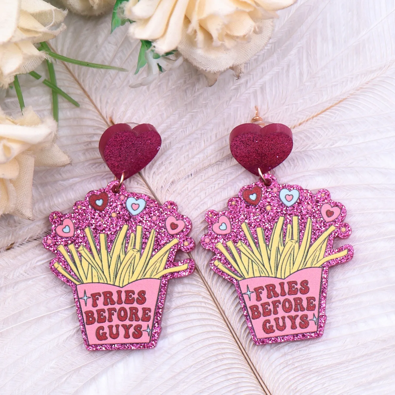 Fries before guys ear rings