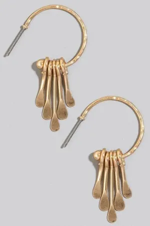 Fringe Hoop Earrings