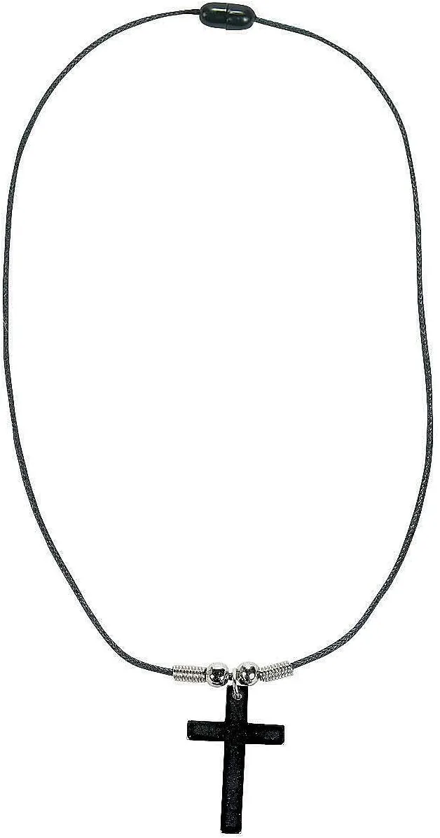 Fun Express Hematite Cross Necklaces (12 Pack)