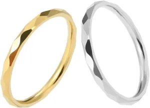Gatuida Lovers Ring for Valentine's Day Jewelry Titanium Steel Suits for Women Romantic Rings for Women Men