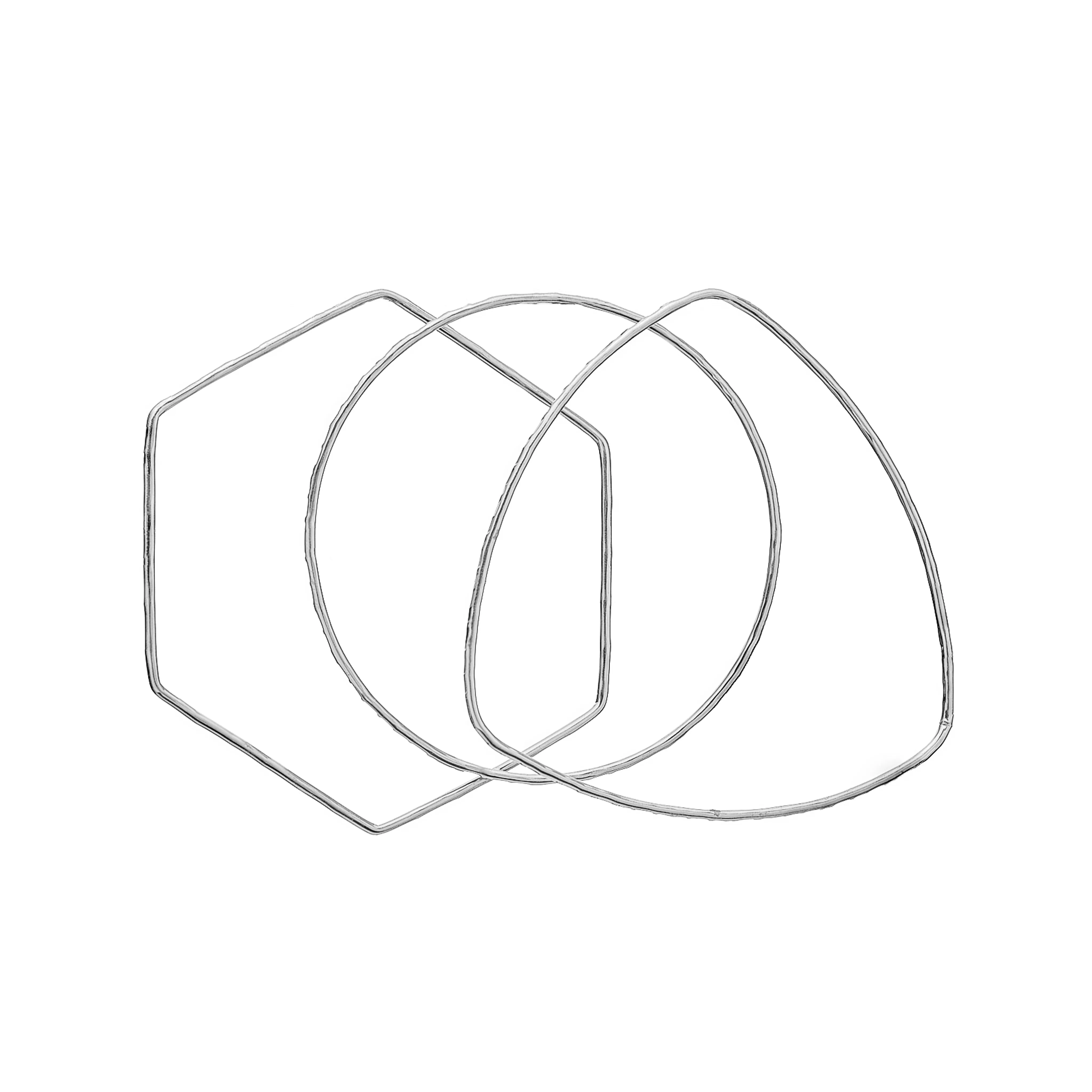 Geo Trio Bangle Set