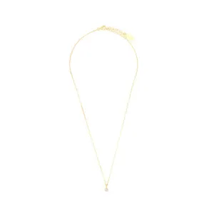 Georgini Natural Aquamarine and Diamond March Pendant - Gold