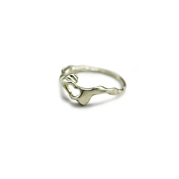 Gold and Silver Plated Cute Love Rings for Women