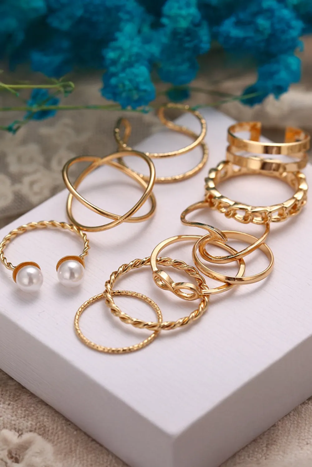 Gold Fashion Knuckle Ring set