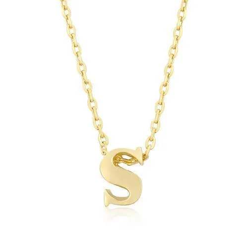 Golden Initial S Pendant