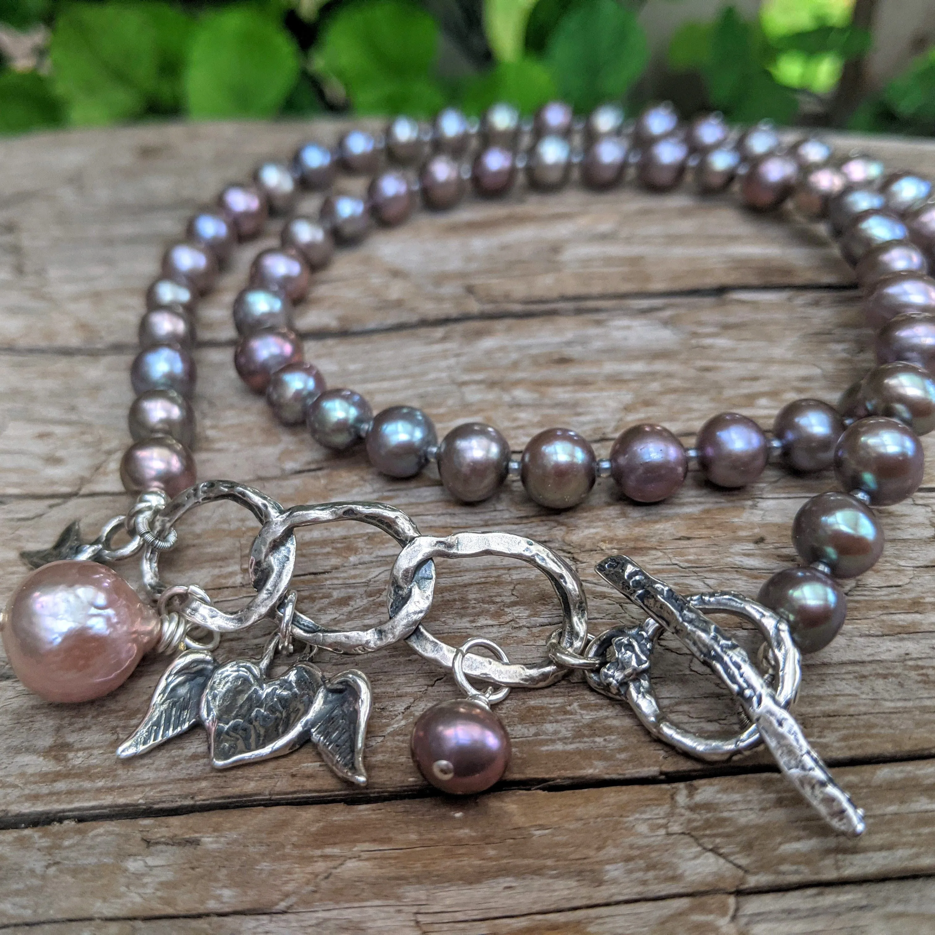 Grey Pearl Necklace