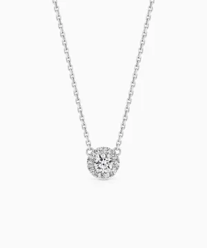 Halo Diamond Necklace