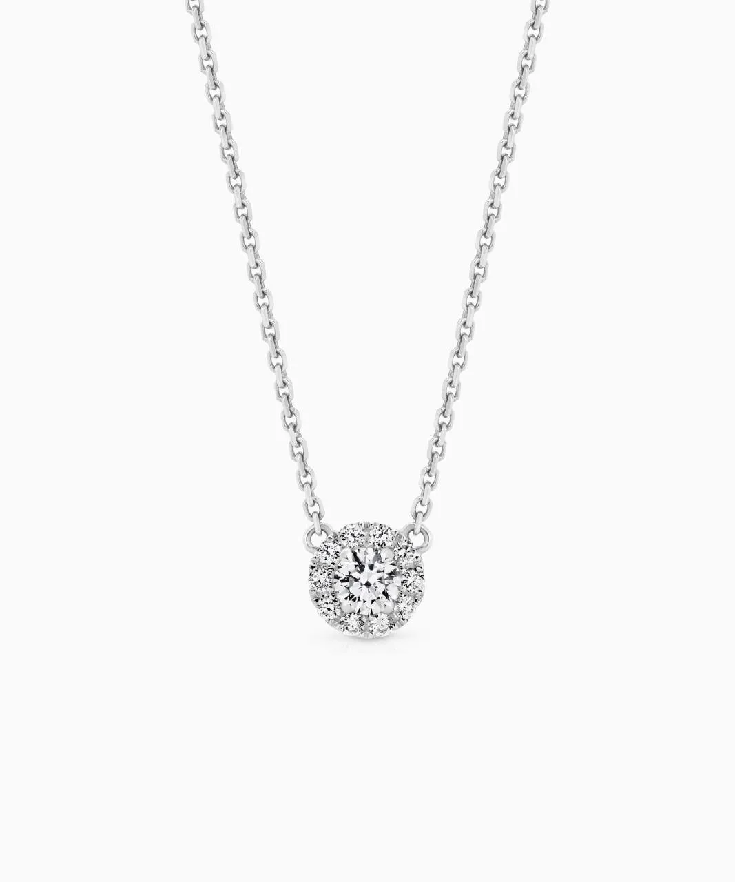 Halo Diamond Necklace