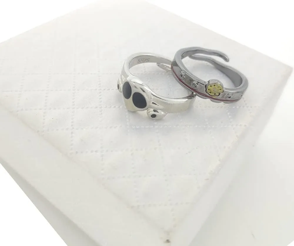 Hanako-kun Rings Yashiro Nene Cosplay Ring Male Female Couple Opening ring 925 Silver jewelry Toilet-bound Hanako-kun Rings
