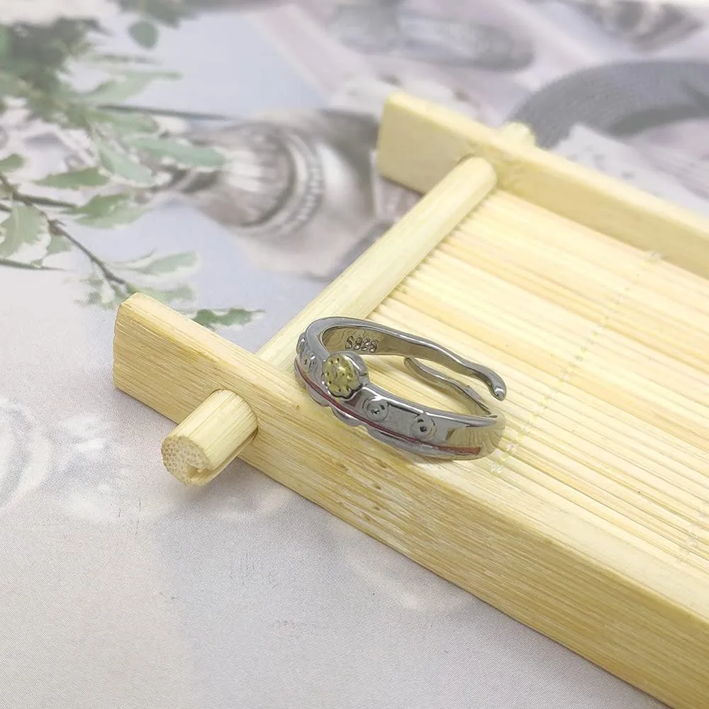 Hanako-kun Rings Yashiro Nene Cosplay Ring Male Female Couple Opening ring 925 Silver jewelry Toilet-bound Hanako-kun Rings