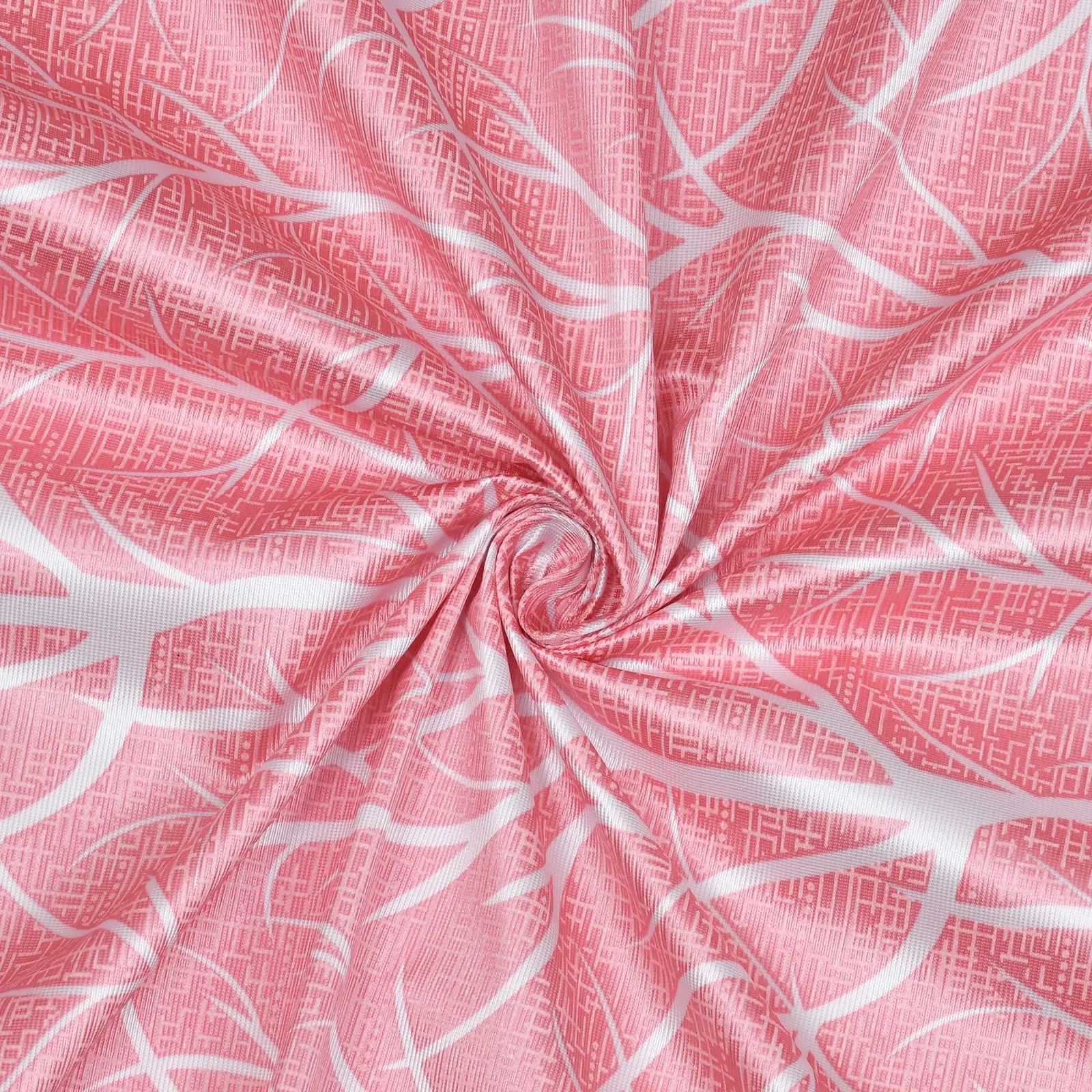 Heart Home Tree Printed Home Décor Door Curtain with 8 Eyelet, 7 Feet (Pink)-HS43HEARTH25582
