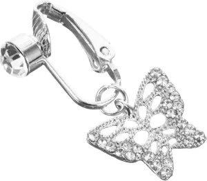Homoyoyo Fake Belly Button Ring Women's Non Piercing Jewelry Comfortable Clip on Navel Ring Unique Butterfly Earring