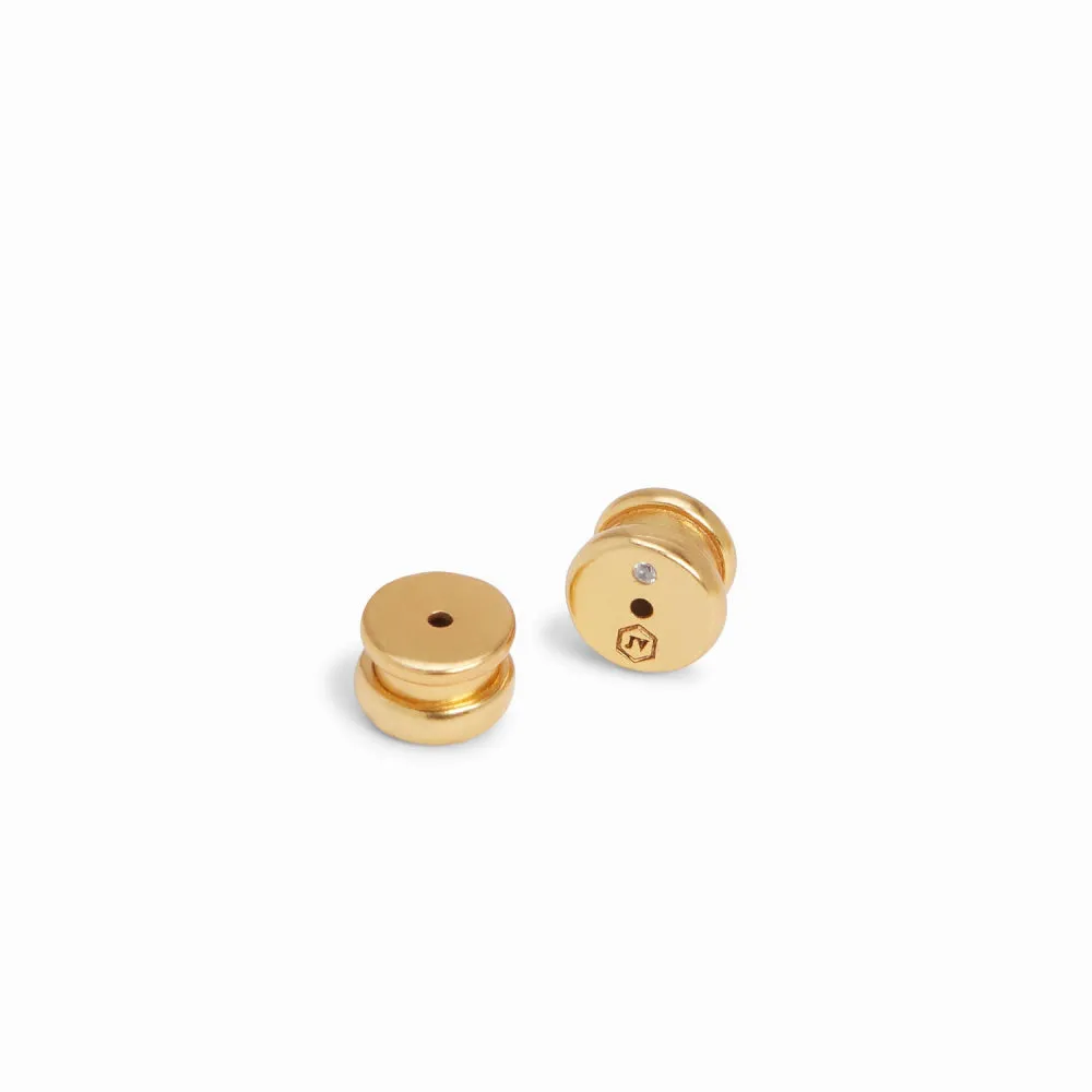 Julie Vos Mixed Metal Noel Stone Hoop Earrings