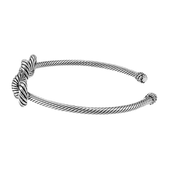 Jump… but hold on to that Sterling Silver Rope Cuff Bracelet