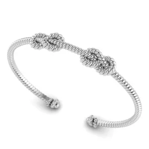 Jump… but hold on to that Sterling Silver Rope Cuff Bracelet