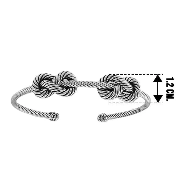 Jump… but hold on to that Sterling Silver Rope Cuff Bracelet