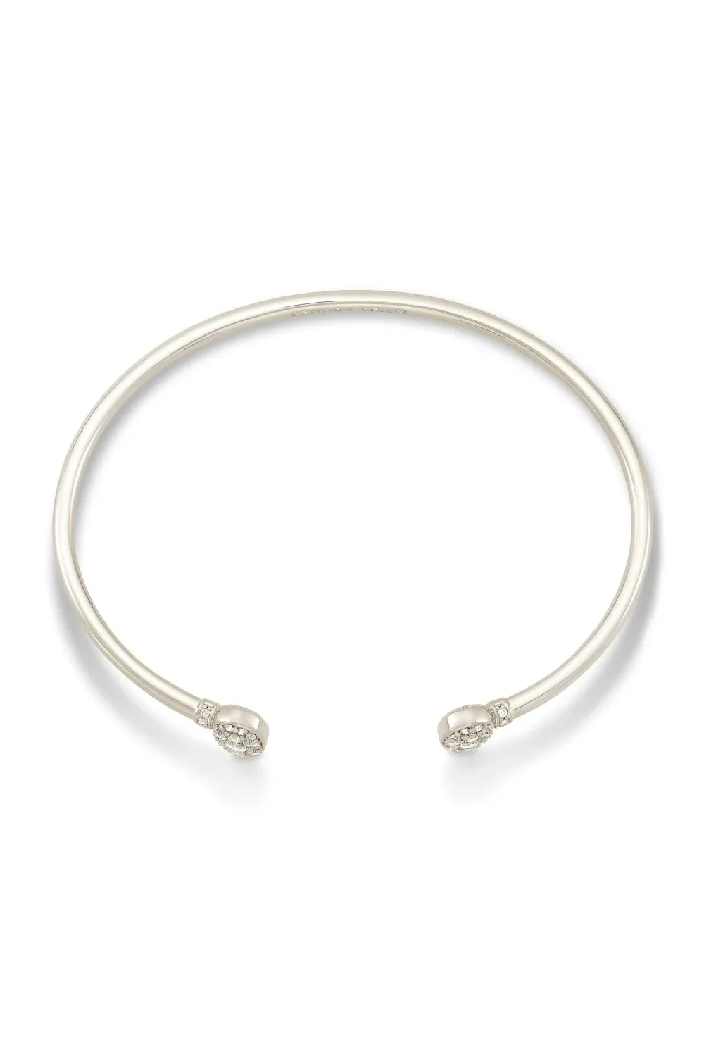 Kendra Scott: Grayson Silver Cuff Bracelet - White Crystal