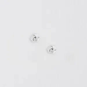 Knot Silver Earring Stud - Elegant and Timeless  Perfect for Any Occasion