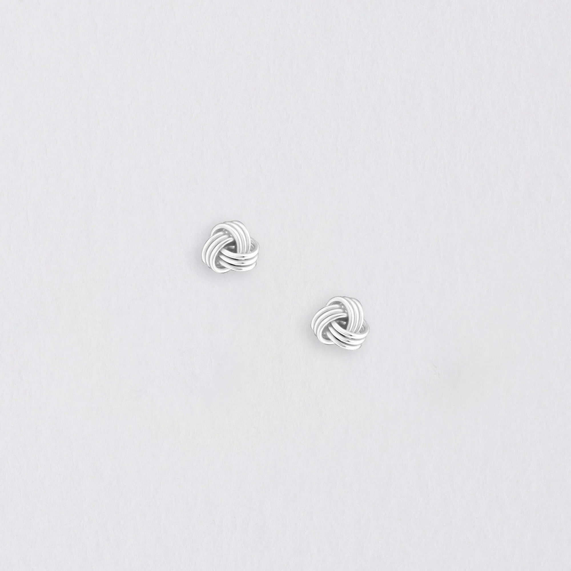 Knot Silver Earring Stud - Elegant and Timeless  Perfect for Any Occasion
