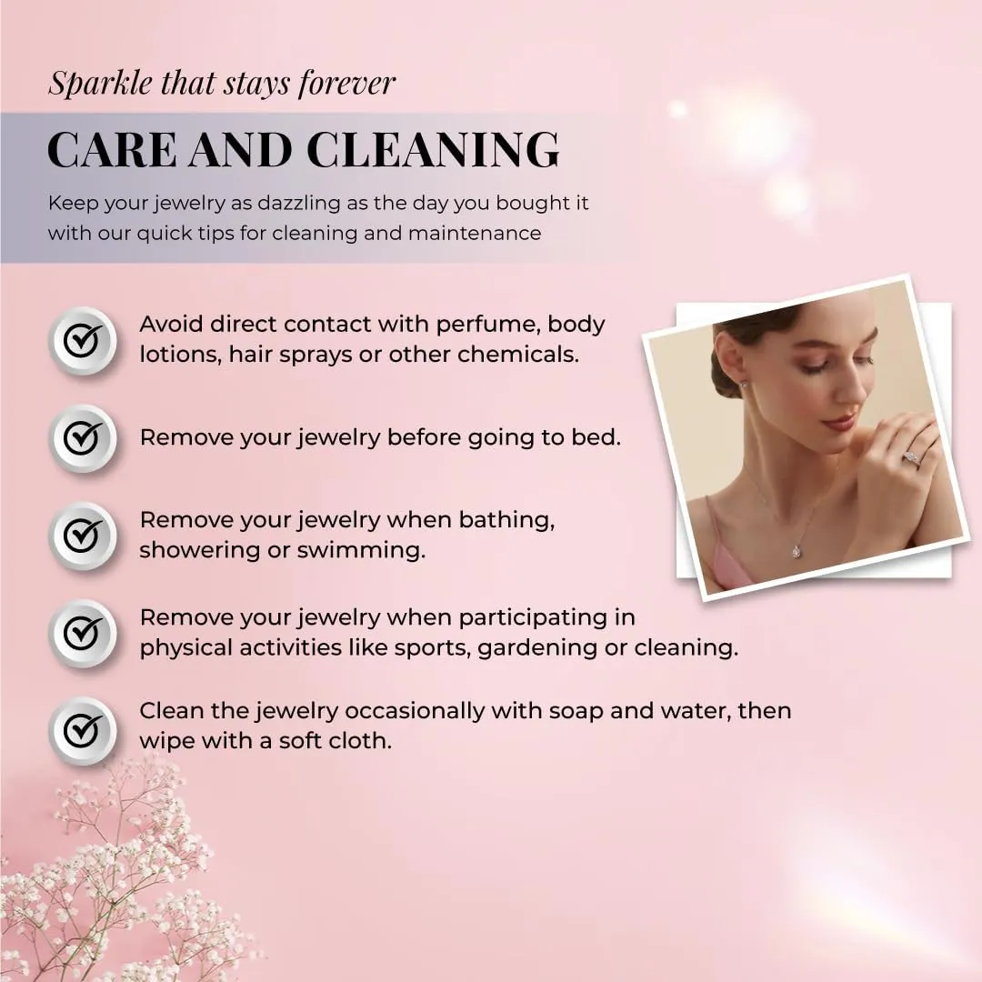 Lab Grown Diamond Necklaces For Women | 1/4-1/3 CT. TW. 925 Sterling Silver Women's Shaped Diamond Pendant Necklace | Sparkling GH VS/SI Diamond Jewelry for Women