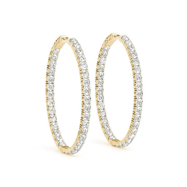 Ladies Hoop Earring 41011 Natural Diamond