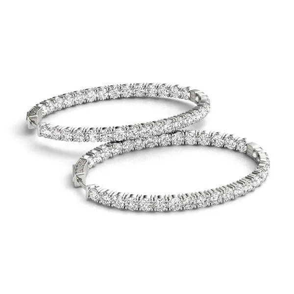 Ladies Hoop Earring 41011 Natural Diamond