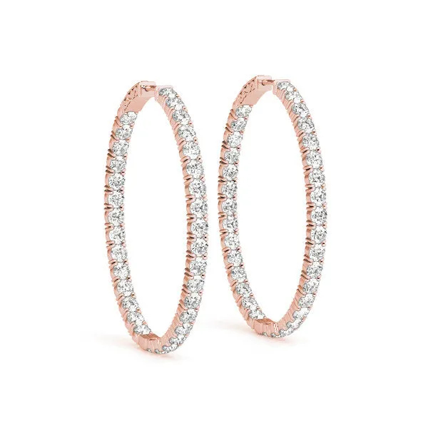 Ladies Hoop Earring 41011 Natural Diamond