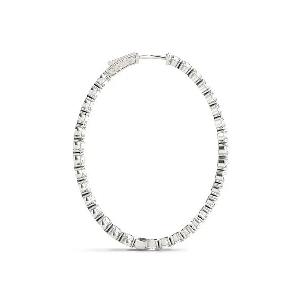 Ladies Hoop Earring 41011 Natural Diamond
