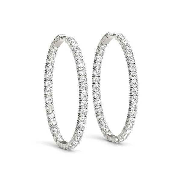 Ladies Hoop Earring 41011 Natural Diamond