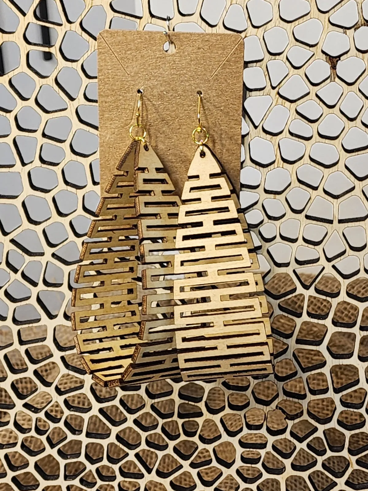 Large Wooden Earrings