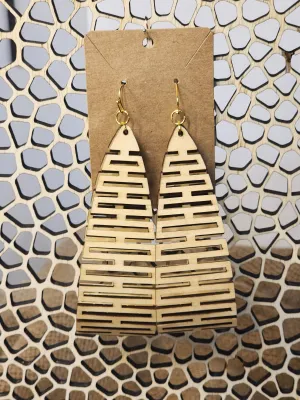 Large Wooden Earrings