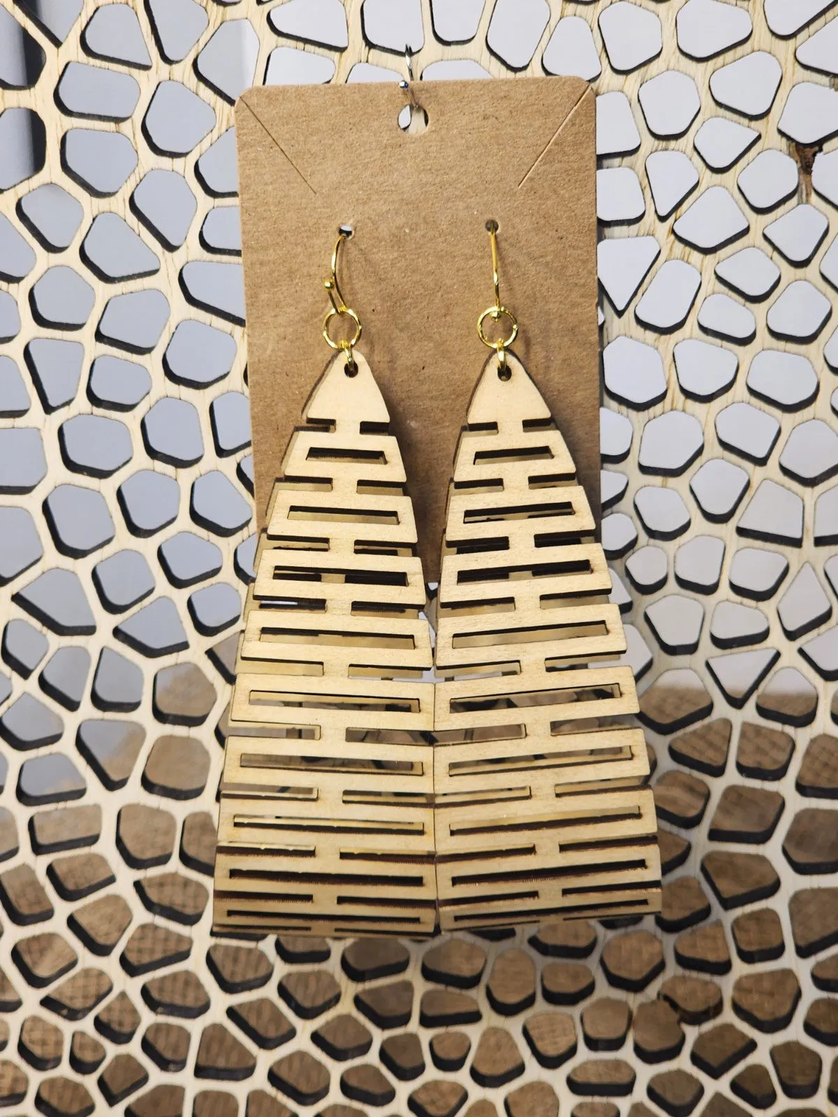 Large Wooden Earrings
