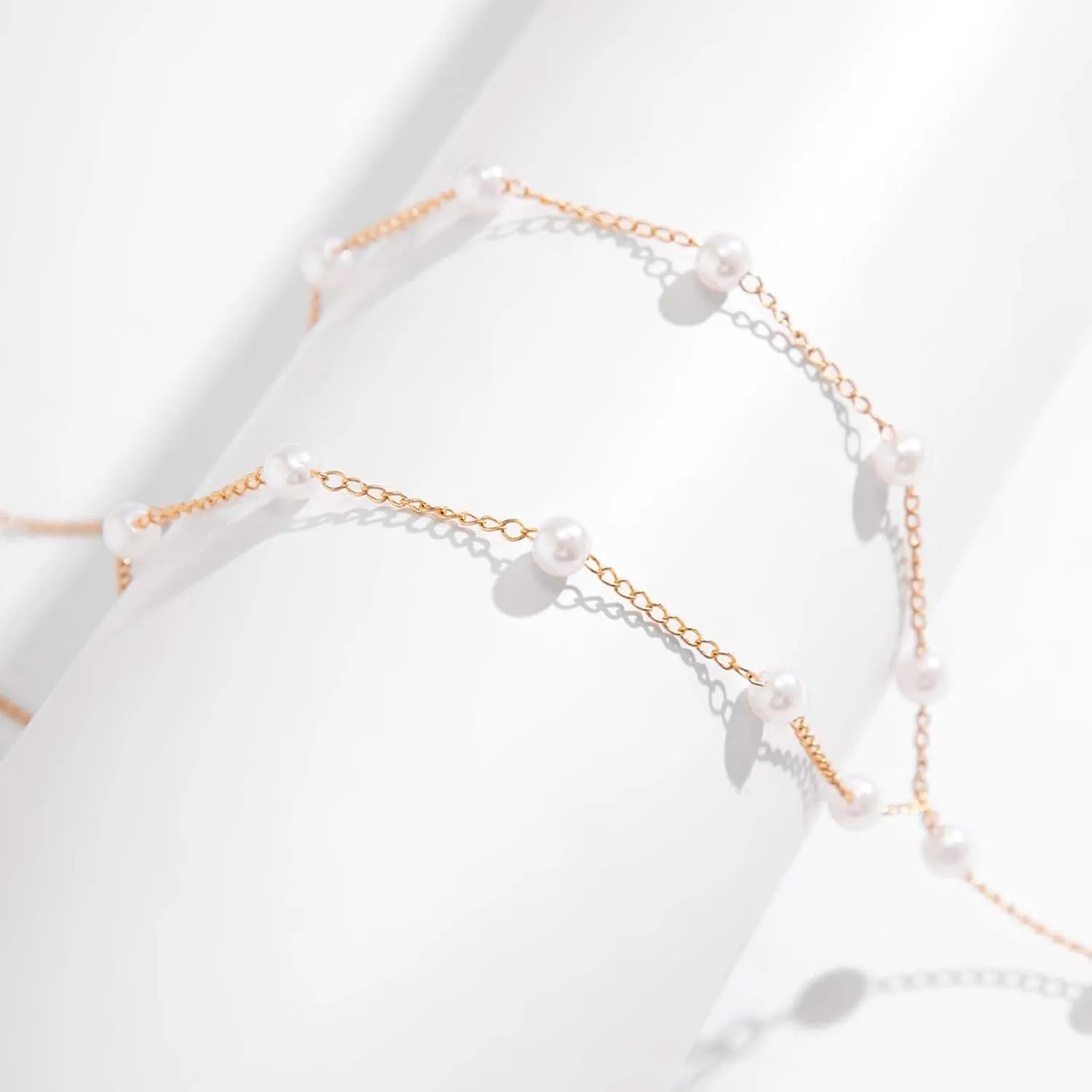 Lariat Necklace Gold Beaded Necklace Long Necklaces for Women Pearl Ball Necklace Y-Shaped Pendant Necklace Trendy Gold Jewelry for Women