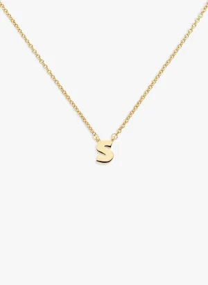 Letter 's' Pendant Necklace