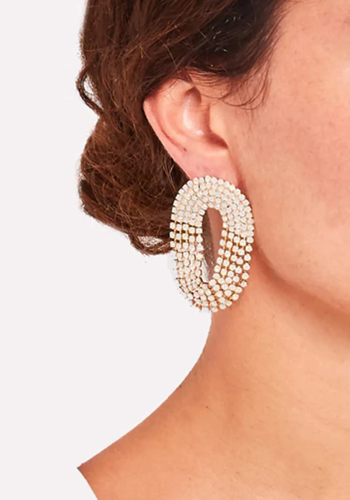 LIBERTY MEDIUM EARRINGS CRYSTALS