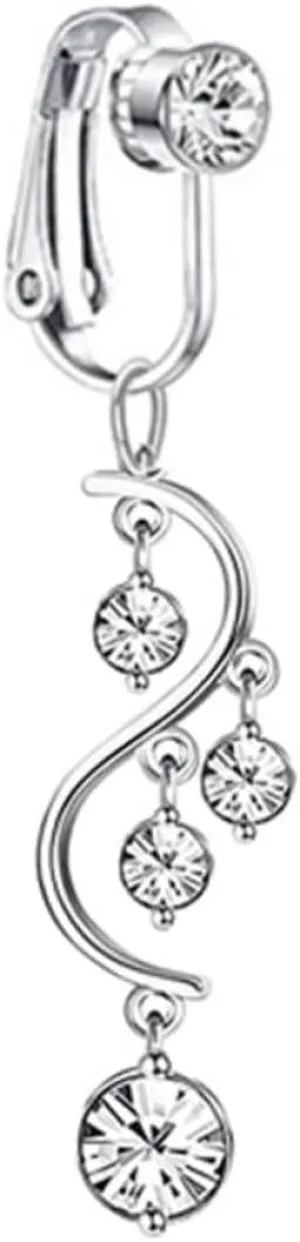 LIFKOME Chic Navel Belly Button Ring Body Jewelry for Women Gold Dangle Belly Button Ring