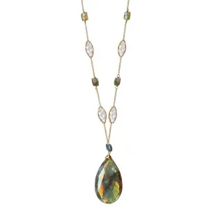 Lilac Labradorite Necklace 4761 by Michelle Pressler Jewelry