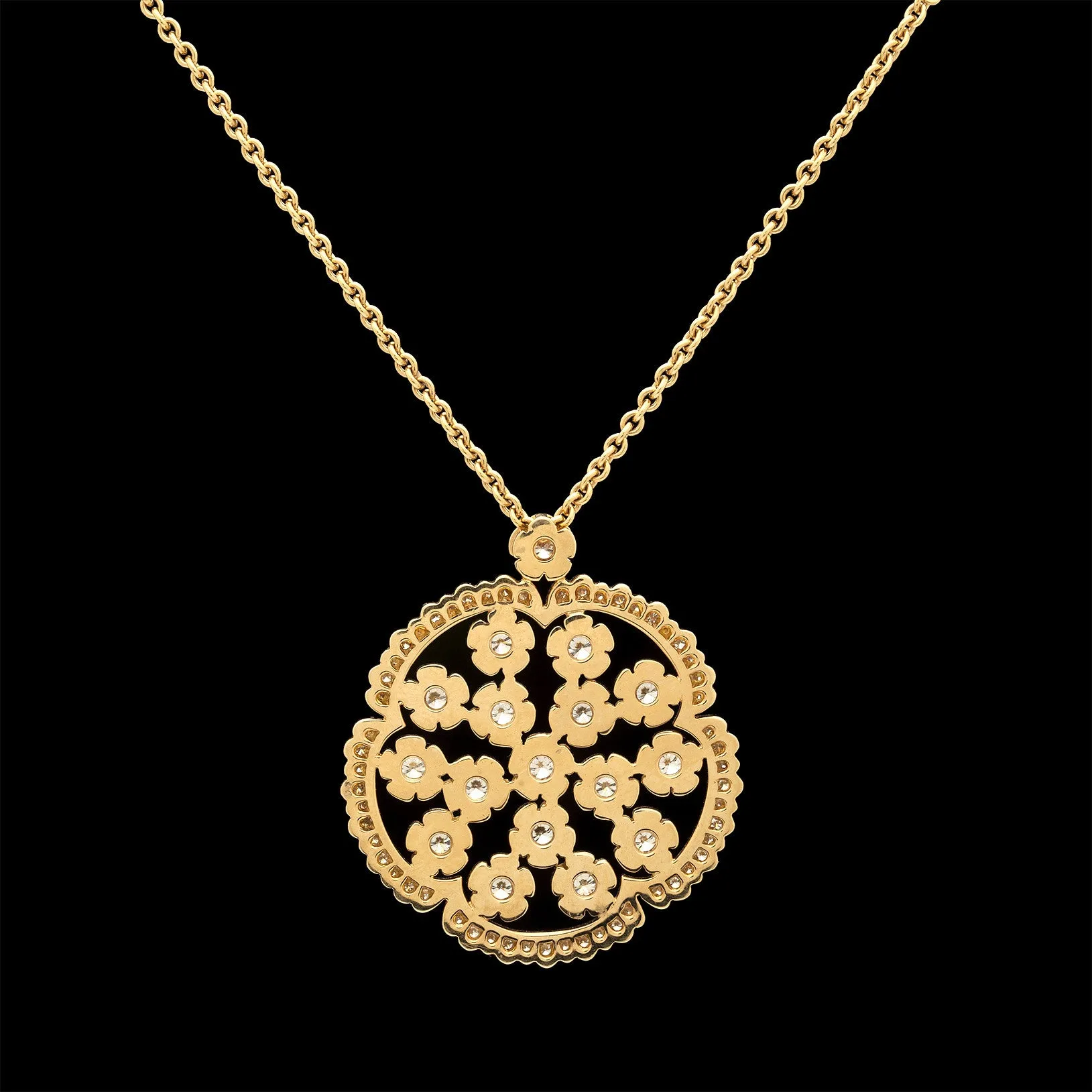 Louis Julian Et Fils Diamond 18Kt Yellow Gold Necklace