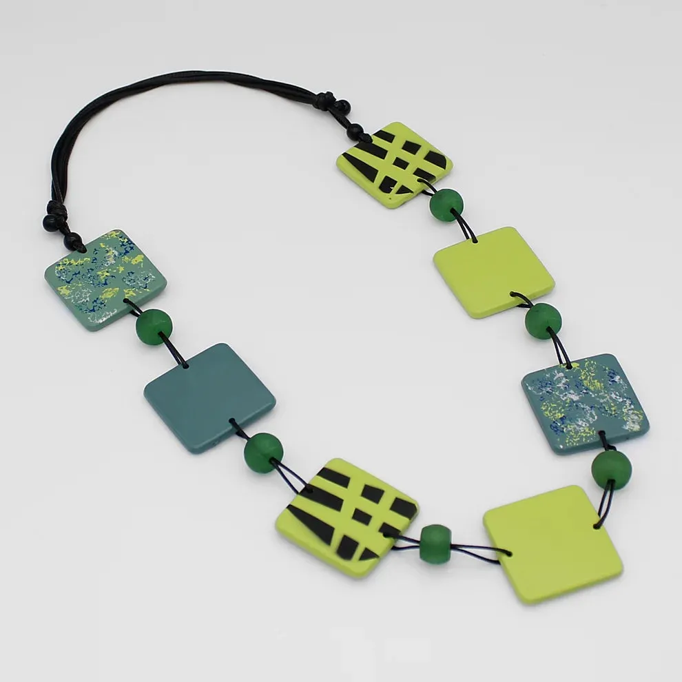 LS24N03 Sponge Painted Necklace