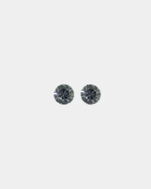 Lucy & Zoe Swarovski Crystal Stud Grey