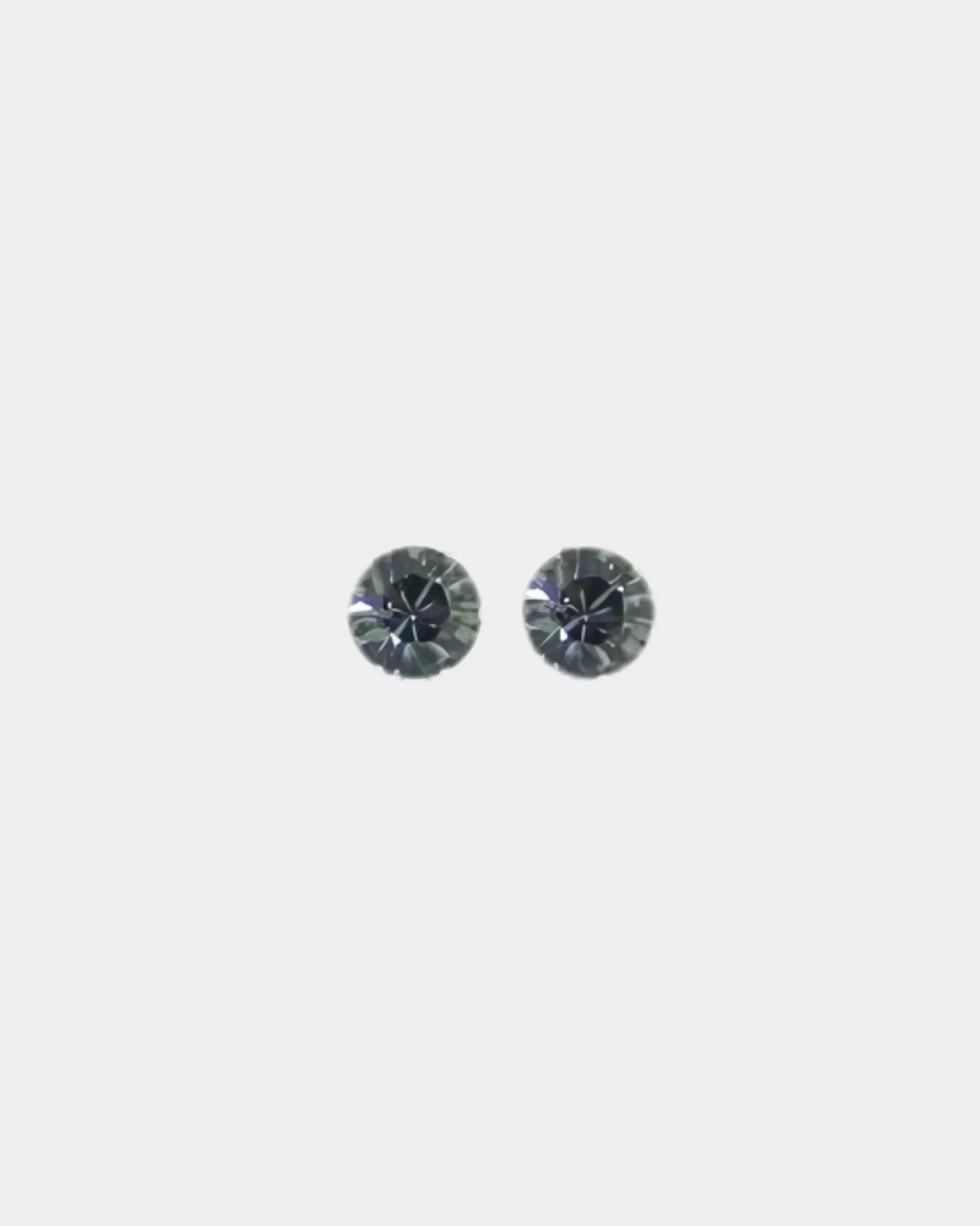 Lucy & Zoe Swarovski Crystal Stud Grey