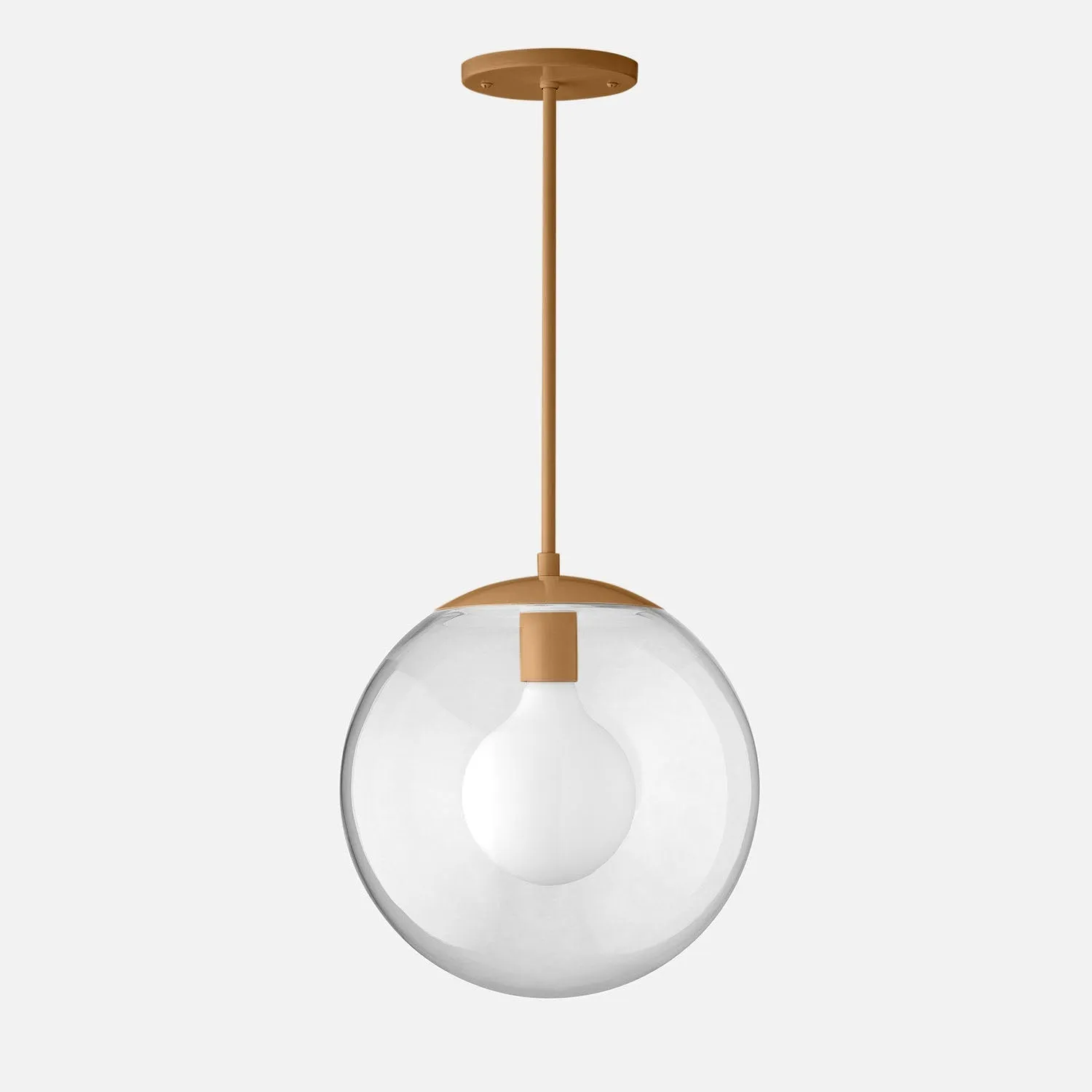 Luna Rod Pendant with 12" Clear Shade