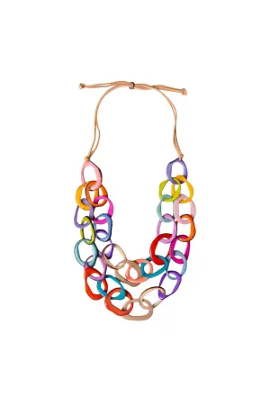 Manuela Organic Tagua Necklace In Multi