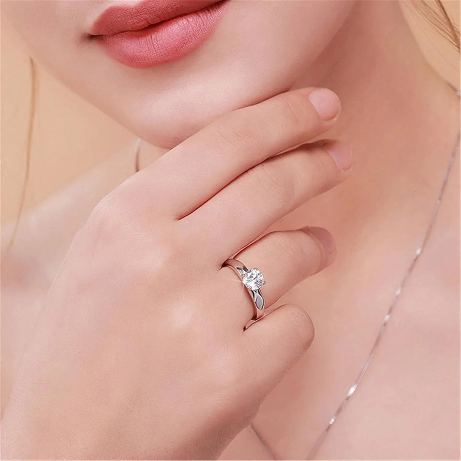 Matching Rings for Couples Promise Rings for Him & Her Engagement Wedding Rings Set Adjustable Silver Couple Rings Statement Rings Valentines Day Gifts